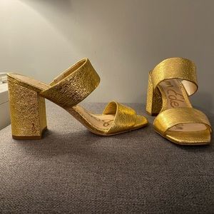 Beautiful gold sandals